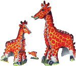 Giraffe and Baby